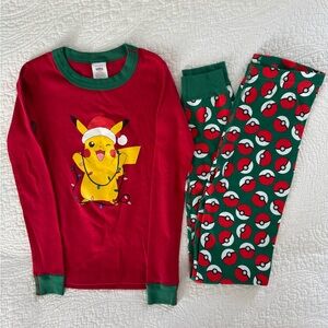 Hanna Andersson Pokemon Pikachu Kids Pajama Set Size 10/12